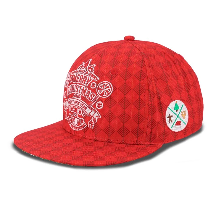 Christmas Checkered Fitted Cap