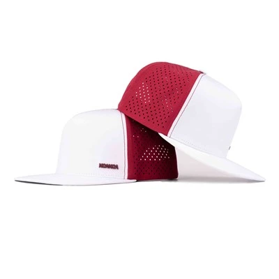 Mũ lưỡi trai chơi golf chống nước TCAP Custom Flat Brim Metal Patch Cap