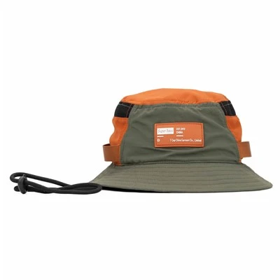 TCAP Tùy chỉnh nhanh khô Polyester PVC Patch Rope Mũ xô ngư dân